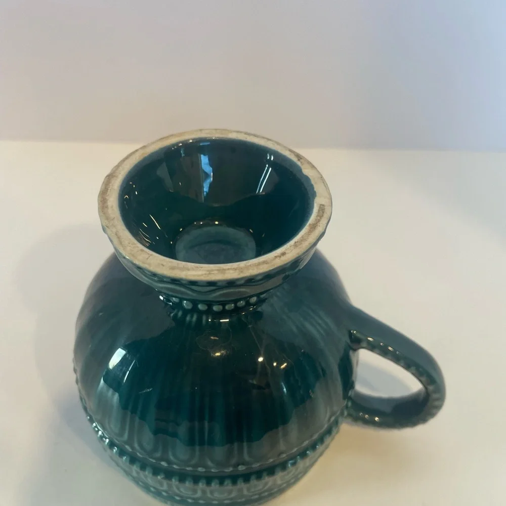 Vintage Royal Sealy Japan Mid Century Modern 1970s Blue/Teal Rare Tea Cup Mug‎